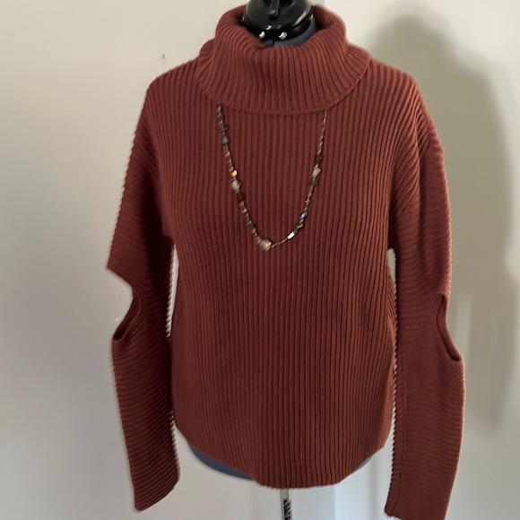 Cowled Sweater-Rust -Medium - Picture 1 of 7
